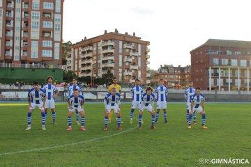 Once titular de la Gimnástica de Torrelavega ante el Castro.