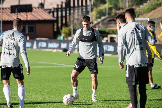 Santi Mina en A Madroa (Foto: RC Celta).