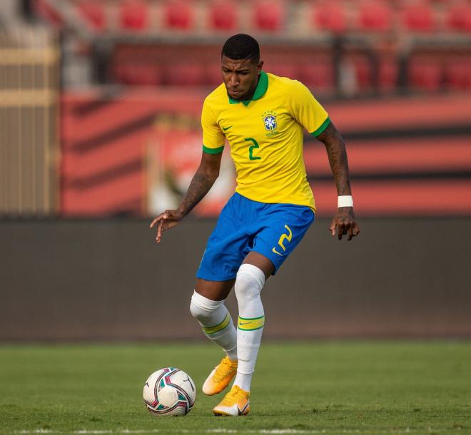 Emerson Aparecido con la selección de Brasil.