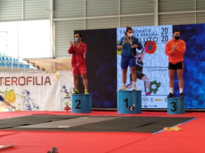 El levantador del Valencia Club de Halterofilia, Cristián Millán