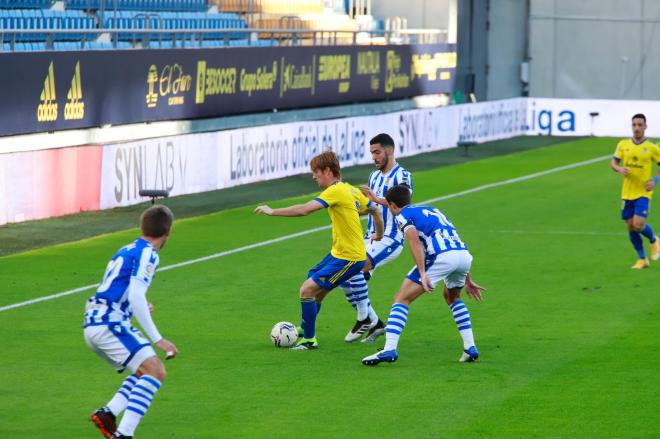 Álex Fernández, en el Cádiz-Real Sociedad (Foto: Cristo García)