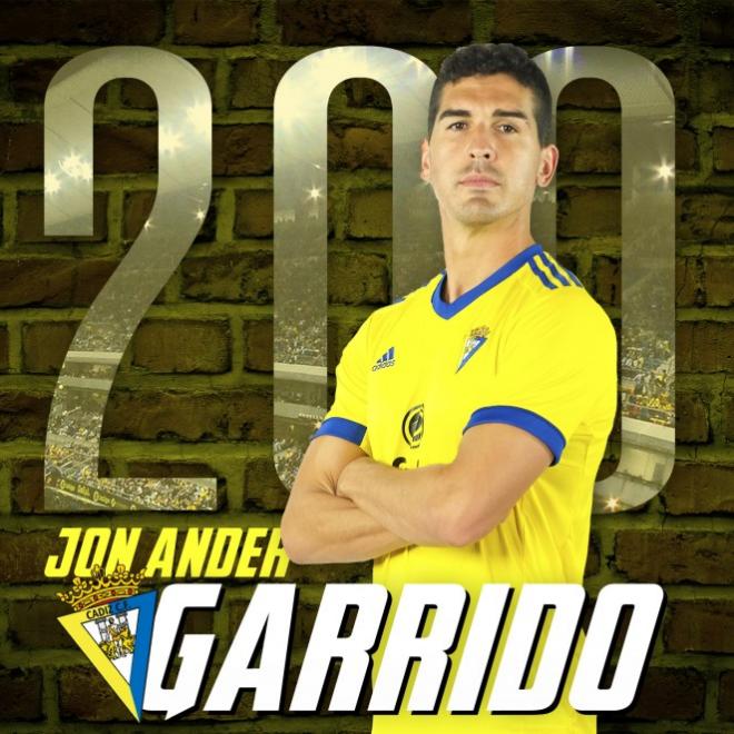 Garrido ha llegado a la cifra de 200 partidos.