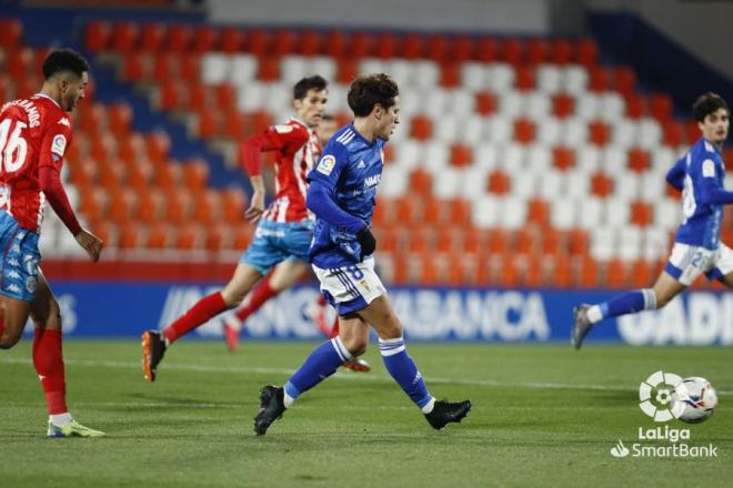 Sangalli, durante el Lugo-Real Oviedo (Foto: LaLiga)