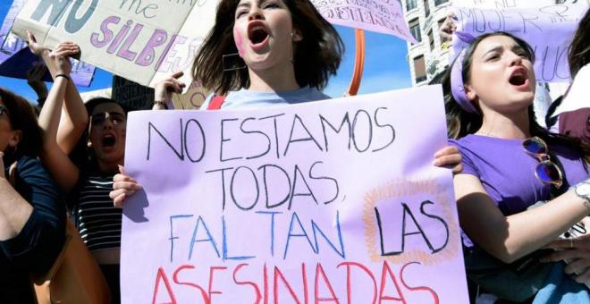 Manifestación contra la violencia machista (Foto: EFE)