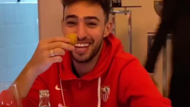 Munir sonríe en el vídeo que ha compartido Ocampos.