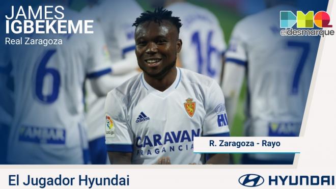 Igbekeme, Jugador Hyundai del Zaragoza-Rayo.