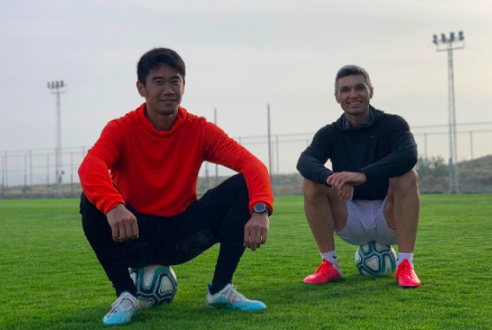 Kagawa y Torres en la Ciudad Deportiva (Foto: IG).
