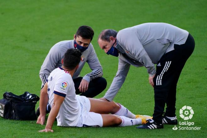 Jony, lesionado en el Barcelona-Osasuna (Foto: LaLiga).