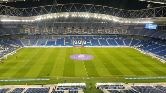 El Reale Arena, estadio al que se desplazará la afición del Real Oviedo.