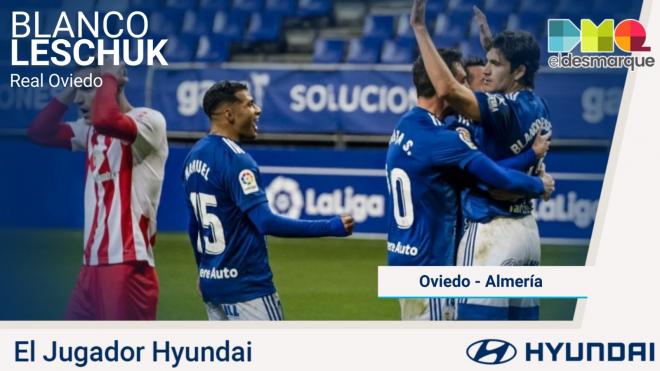 Gustavo Blanco Leschuk, Jugador Hyundai del Real Oviedo-Almería.