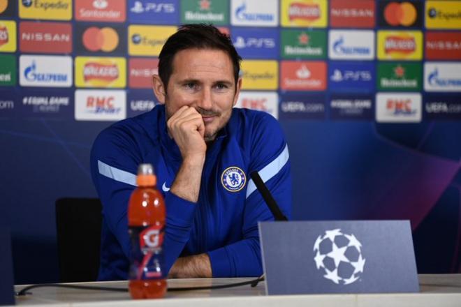 Frank Lampard, en sala de prensa (Foto: Chelsea).