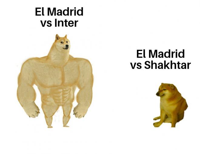 Meme del Shakhtar Donetsk-Real Madrid.