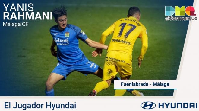 Yanis, Jugador Hyundai del Fuenlabrada-Málaga.