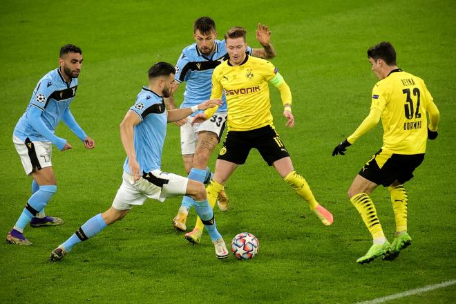 Imagen del Dortmund-Lazio (FOTO: EFE).
