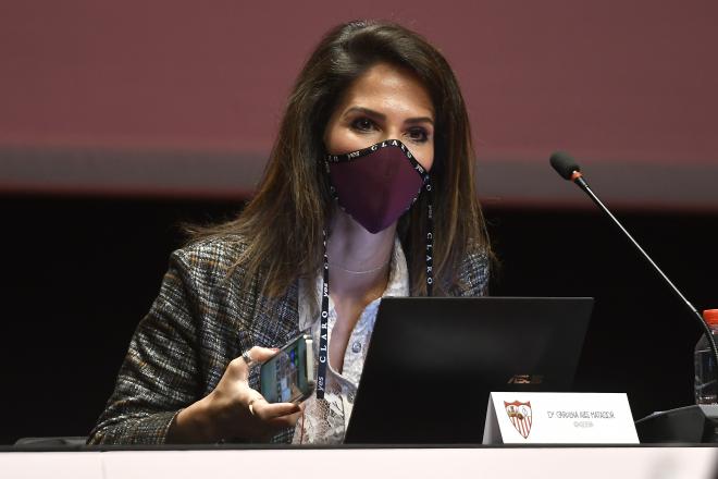 Carolina Alés, en la Junta 2020 (Foto: SFC).