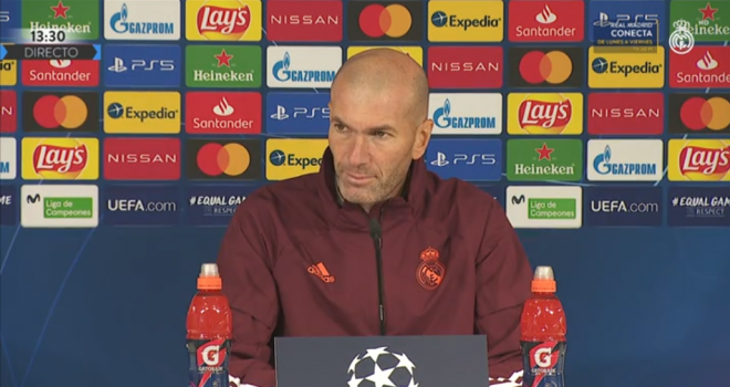 Zidane, en sala de prensa.