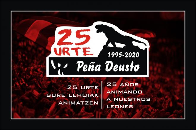 La Peña Deusto del Athletic Club celebra sus 25 años.