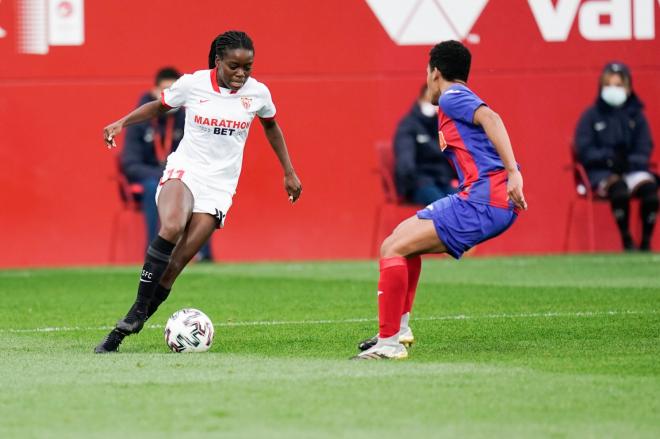 Toni Payne, en el Sevilla-Éibar (Foto: SFC).