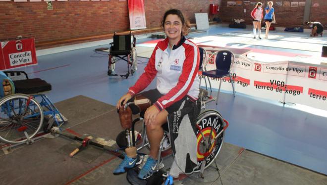 Judith Rodríguez, durante el Campeonato de España mixto.
