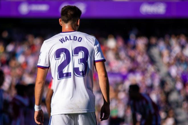 Waldo Rubio, en un partido de la pasada temporada (Foto: Real Valladolid).