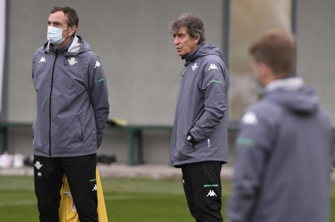 Pellegrini, en la última sesión del Betis (Foto: Kiko Hurtado).