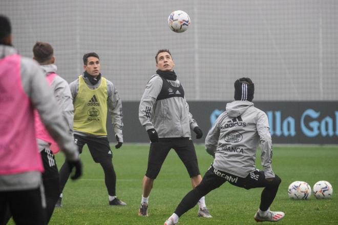 Emre Mor, durante un entrenamiento en A Madroa (Foto: RC Celta).