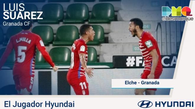 Luis Suárez, jugador Hyundai del Elche-Granada.