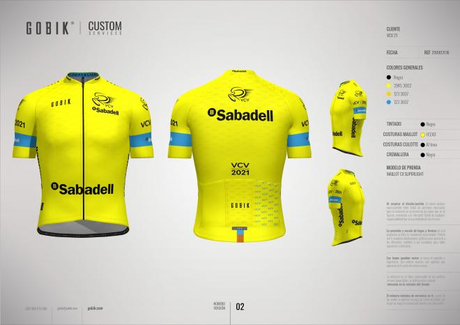 Desvelado el maillot amarillo de la 72 edición de la Vuelta a la Comunitat