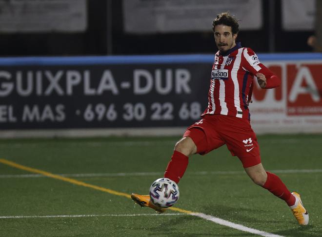 Vrsaljko remata a gol el 0-3 del Atlético en Cardassar (Foto: ATM).