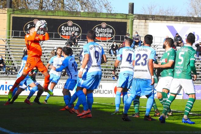 Una imagen del partido del Málaga ante el Coruxo (Foto: Coruxo FC)
