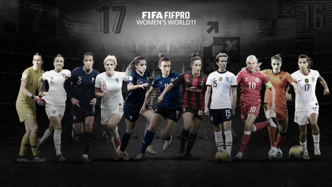 El once del año femenino escogido por la FIFA (Foto: FIFAWWC)