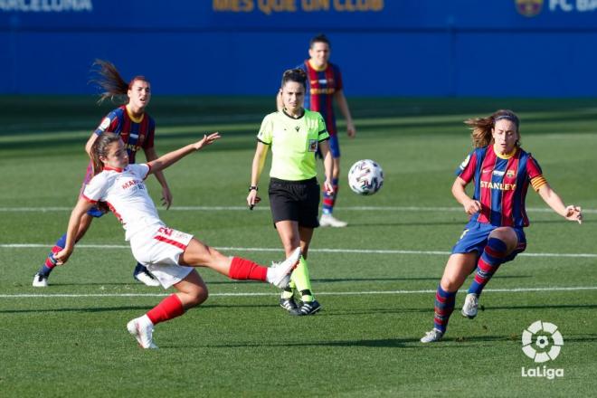 Imagen del partido entre el FC Barcelona y el Sevilla Femenino (Foto: LaLiga).