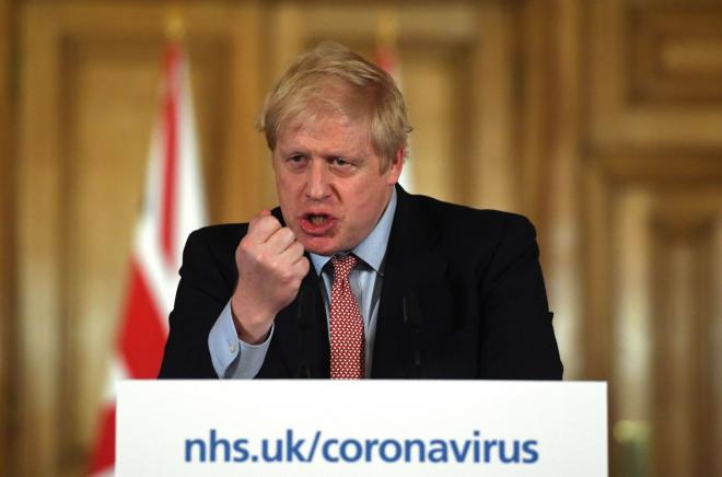 Boris Johnson, en un acto (FOTO: EFE).