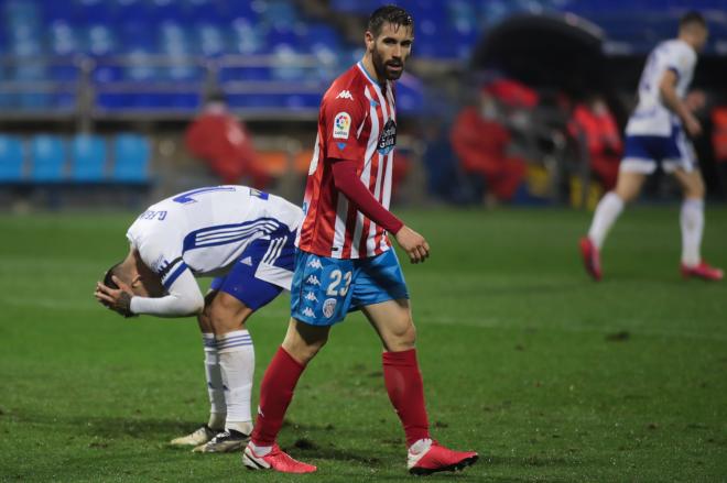 Ferrao Venancio, durante el Real Zaragoza-Lugo (Foto: Dani Marzo).