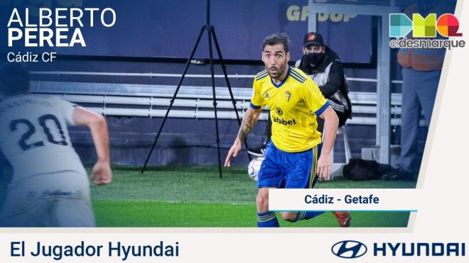 Alberto Perea, Jugador Hyundai del Cádiz-Getafe.