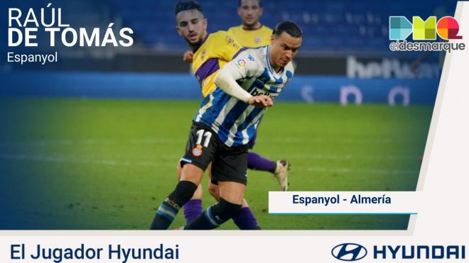 Raúl De Tomás, jugador Hyundai del Espanyol-Almería.