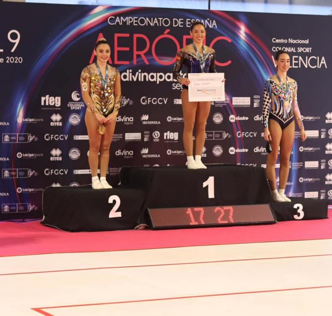La gimnasia aeróbica valenciana cosecha 16 medallas en el Campeonato de España