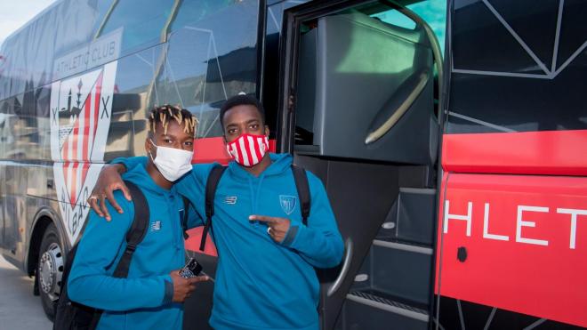 Los hermanos Nico e Iñaki Williams en su primera convocatoria juntos (Foto: Athletic Club).