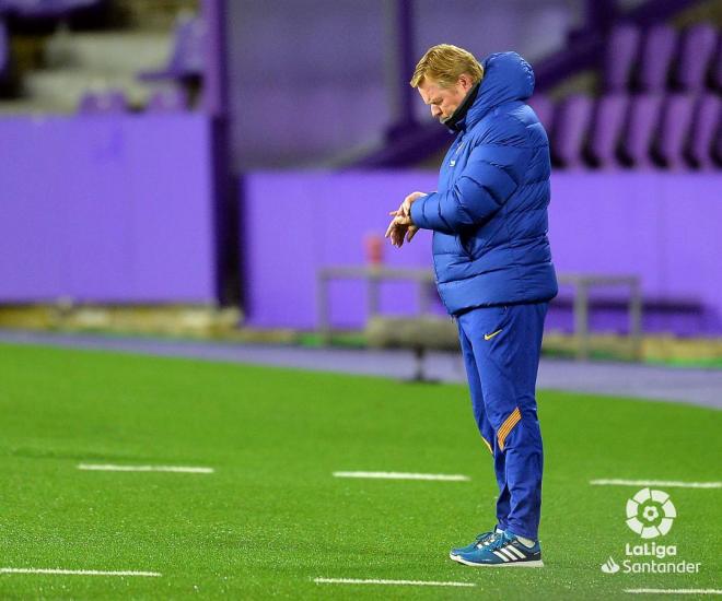 Ronald Koeman, en el Valladolid-Barcelona (Foto: LaLiga Santander).