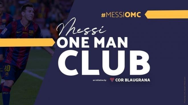 Campaña impulsada en redes para conseguir la continuidad de Messi.