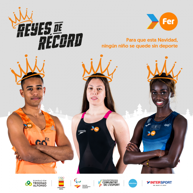 Los ‘Reyes de Récord’ del Proyecto FER regalan deporte a los niños valencianos