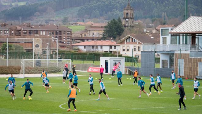 Entrenamiento del Athletic en Lezama (Foto: Athletic Club).