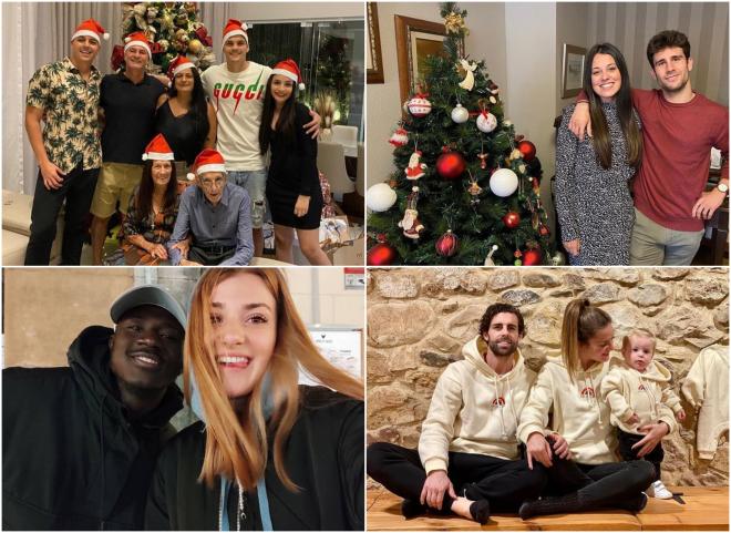 Jugadores del Real Oviedo en Navidad.