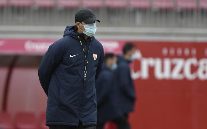 Julen Lopetegui, entrenador del Sevilla FC (foto: Kiko Hurtado).