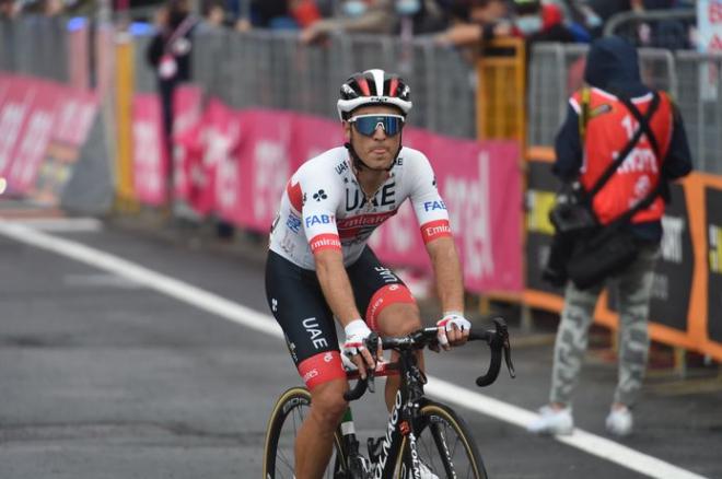 Valerio Conti durante la Vuelta a España (Foto: @ADSportWereld).