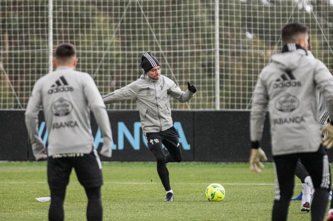 Okay Yokuslu entrenándose (Foto: RC Celta).