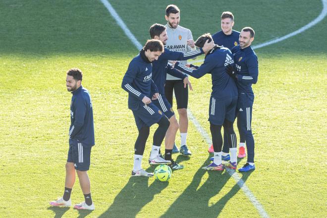 Entrenamiento del Real Zaragoza (Foto: Daniel Marzo).