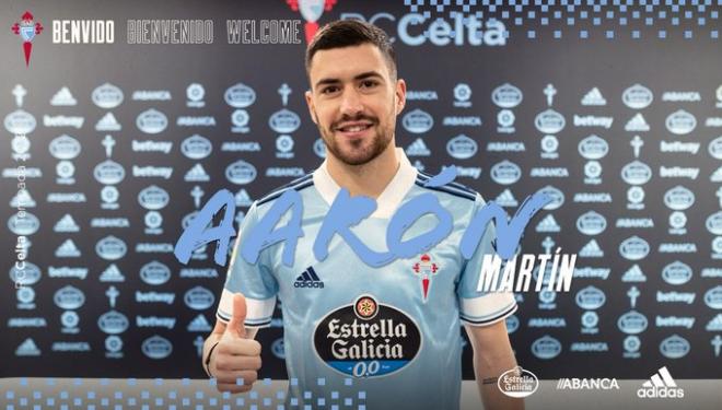 Aarón Martín, nuevo fichaje del Celta (Foto: Celta)
