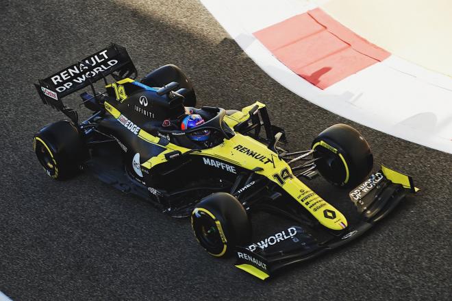 Fernando Alonso, en el monoplaza de Renault en la temporada 2020 (Foto: Renault)