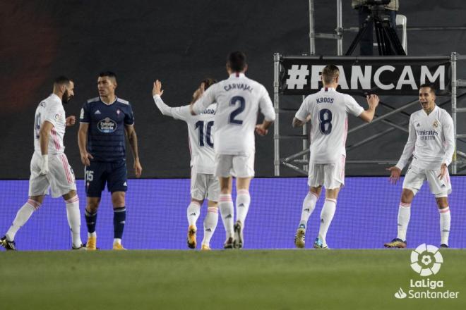 Olaza, tras el gol de Lucas Vázquez al Celta (Foto: LaLiga).
